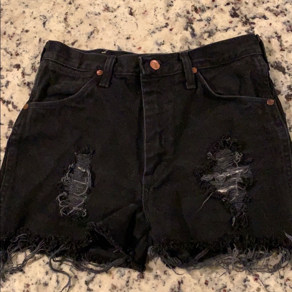 Distressed Wrangler Shorts